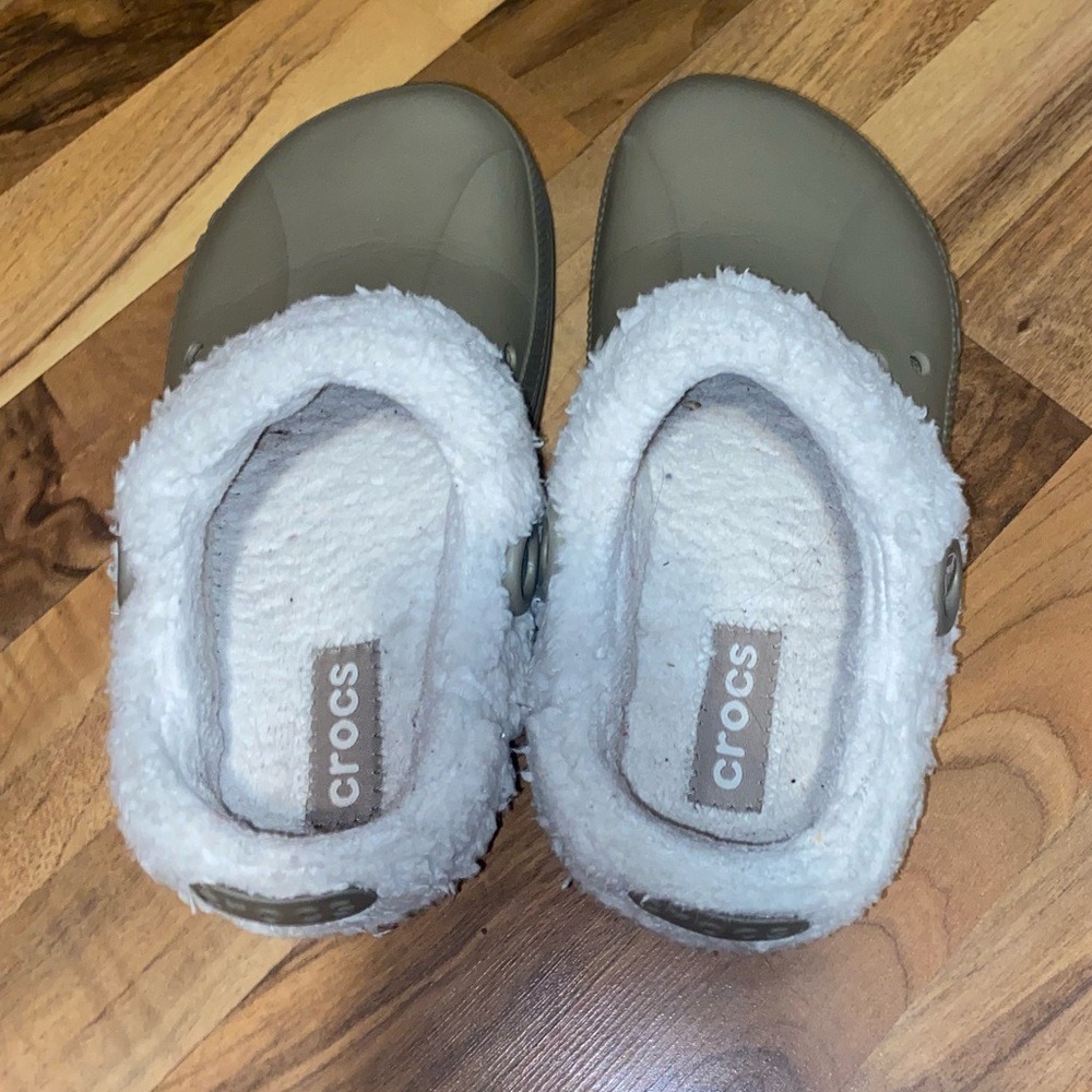 Furry women’s crocs